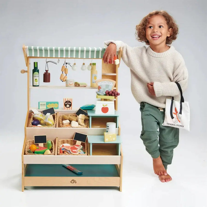 General Store Market Stall - Tender Leaf Toys | Pretend Play Toys by Curious Moonbeam