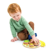 Snail Whirls Wooden Gear Puzzle - Tender Leaf Toys | Wooden Toy NZ by Curious Moonbeam