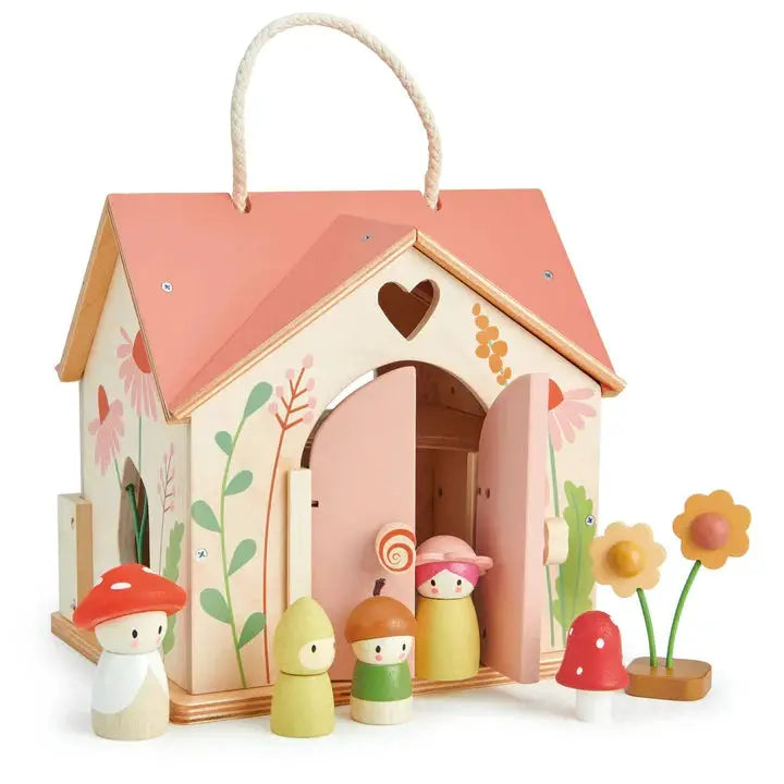 Merrywood Rosewood Cottage - Tender Leaf Toys | Wooden Doll House by Curious Moonbeam