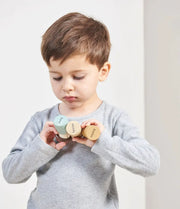 Timber Taxi Log Car - Tender Leaf Toys | Wooden Toy NZ by Curious Moonbeam