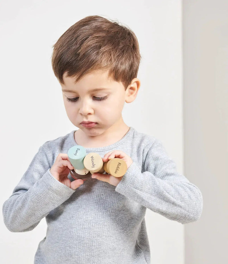 Timber Taxi Log Car - Tender Leaf Toys | Wooden Toy NZ by Curious Moonbeam