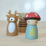 Timber Taxi Log Car - Tender Leaf Toys | Wooden Toy NZ by Curious Moonbeam