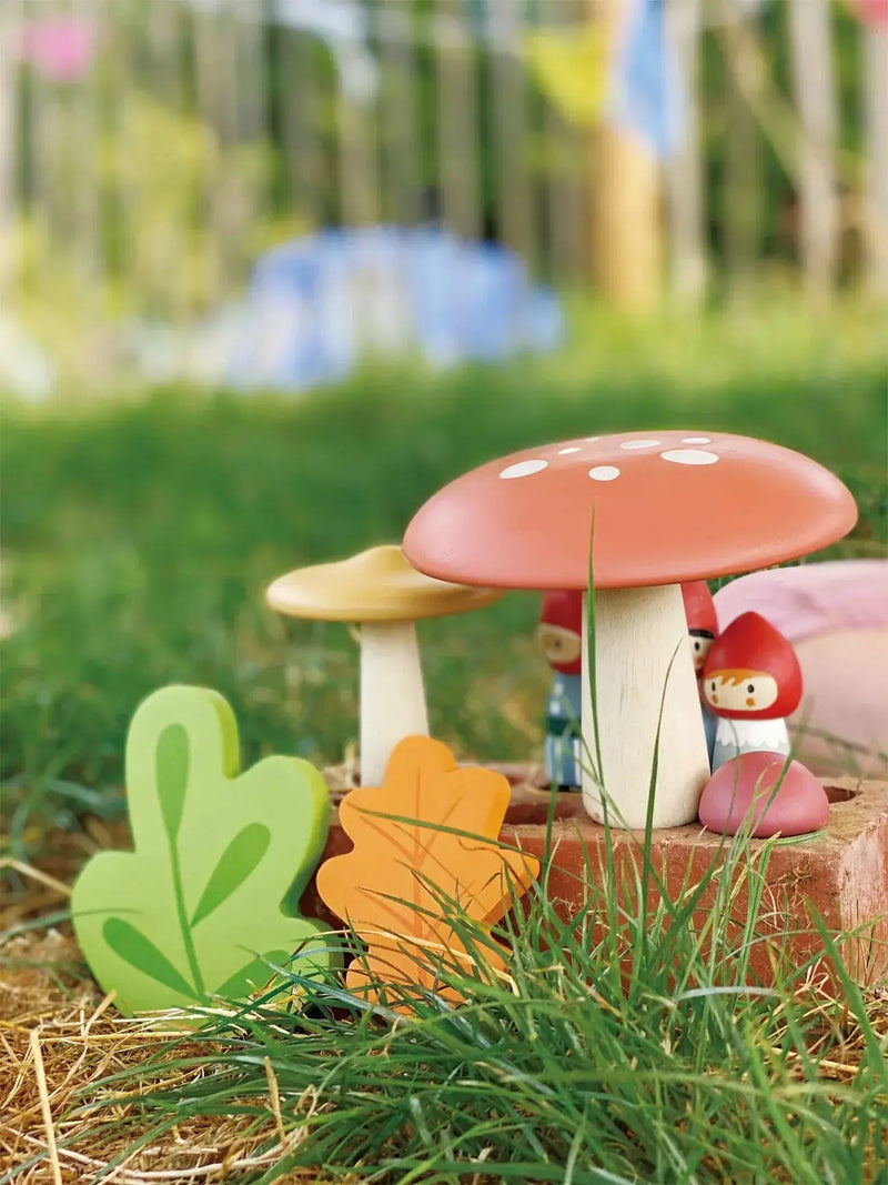 Woodland Gnome Family Playset – Tender Leaf Toys | Wooden Toy NZ by Curious Moonbeam