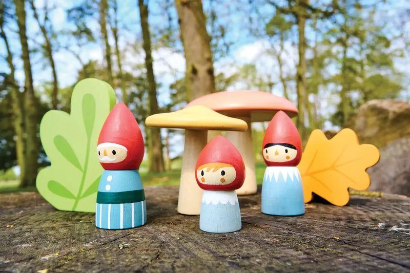 Woodland Gnome Family Playset – Tender Leaf Toys | Wooden Toy NZ by Curious Moonbeam
