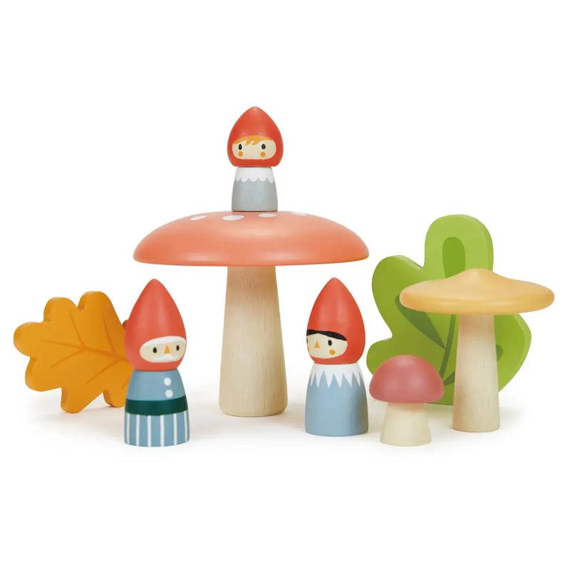 Woodland Gnome Family Playset – Tender Leaf Toys | Wooden Toy NZ by Curious Moonbeam