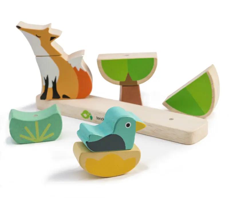 Foxy Magnetic Wooden Stacker Puzzle - Tender Leaf Toys | Wooden Toy NZ by Curious Moonbeam