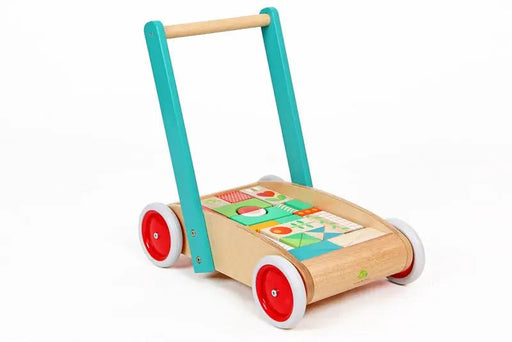 Curious Moonbeam Pretend Play Wooden Wagon Walker with Blocks - Tender Leaf Toys | Wooden Toy NZ Wooden Wagon Walker with Blocks - Tender Leaf Toys | Wooden Toy NZ