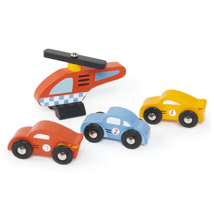 Wooden Service Station Garage - Tender Leaf Toys | Toy Car Garage NZ by Curious Moonbeam