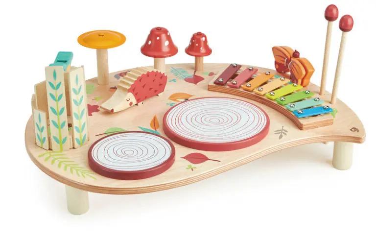 Wooden Forest Musical Table - Tender Leaf Toys | Wooden Toy NZ by Curious Moonbeam