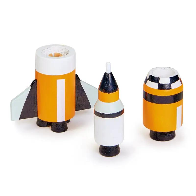 Wooden Space Voyager Vehicle Set - Tender Leaf Toys | Wooden Rocket NZ by Curious Moonbeam