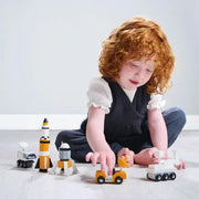 Wooden Space Voyager Vehicle Set - Tender Leaf Toys | Wooden Rocket NZ by Curious Moonbeam