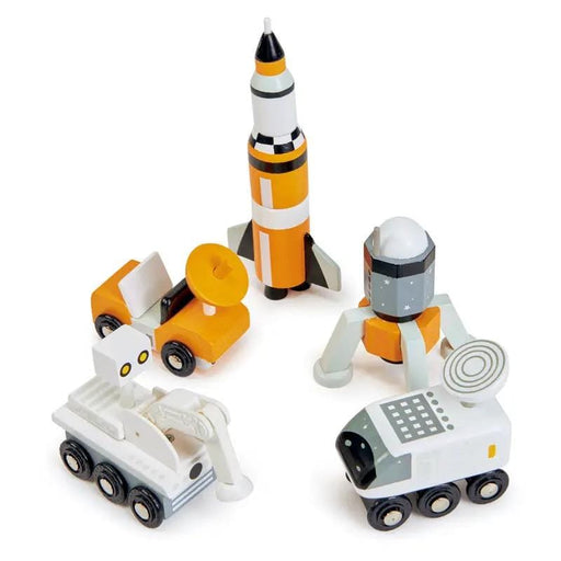 Curious Moonbeam Pretend Play Wooden Space Voyager Vehicle Set - Tender Leaf Toys | Wooden Rocket NZ Wooden Space Voyager Vehicle Set - Tender Leaf Toys | Wooden Rocket NZ