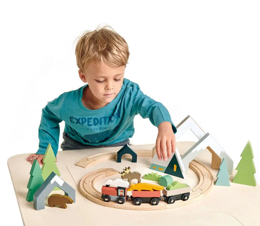 Wooden Mountain Pass Stacking Arches - Tender Leaf Toys | Wooden Toy NZ by Curious Moonbeam