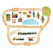 Wild Pines Wooden Train Set - Tender Leaf Toys | Wooden Toy NZ by Curious Moonbeam
