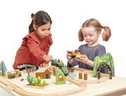 Wild Pines Wooden Train Set - Tender Leaf Toys | Wooden Toy NZ by Curious Moonbeam