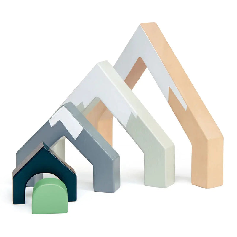 Wooden Mountain Pass Stacking Arches - Tender Leaf Toys | Wooden Toy NZ by Curious Moonbeam