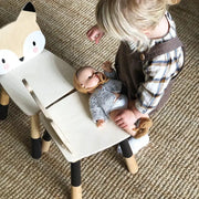 Forest Fox Kids Wooden Chair - Tender Leaf Toys | Wooden Montessori Furniture by Curious Moonbeam