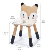 Forest Fox Kids Wooden Chair - Tender Leaf Toys | Wooden Montessori Furniture by Curious Moonbeam