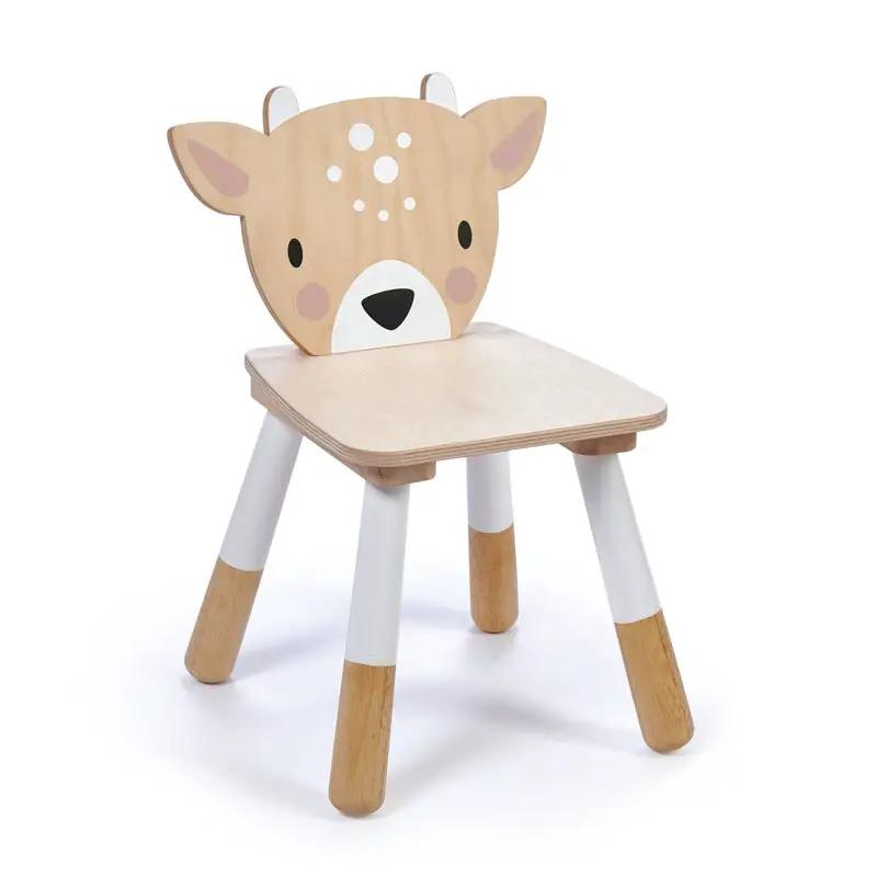 Forest Deer Wooden Chair – Tender Leaf | Montessori Furniture by Curious Moonbeam
