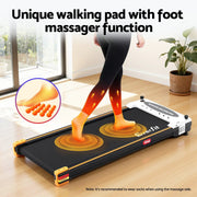 SportZone.co.nz Sports & Fitness > Exercise, Gym & Fitness > Treadmills Everfit 2-in-1 Walking Pad Treadmill with Massage Function 380mm Black Everfit 2-in-1 Walking Pad Treadmill with Massage Function 380mm Black