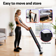 SportZone.co.nz Sports & Fitness > Exercise, Gym & Fitness > Treadmills Everfit 2-in-1 Walking Pad Treadmill with Massage Function 380mm Black Everfit 2-in-1 Walking Pad Treadmill with Massage Function 380mm Black