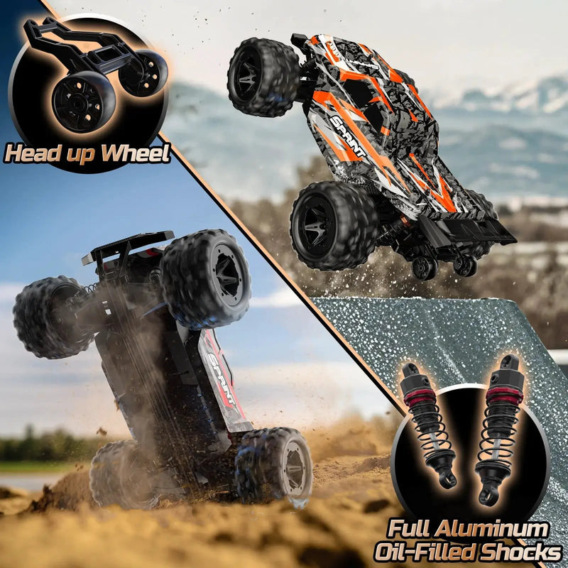 40km/h High-Speed 1:18 Full Scale 2.4G 4WD Half-Truck Remote Control Racing by dealonline.co.nz