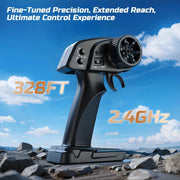 40km/h High-Speed 1:18 Full Scale 2.4G 4WD Half-Truck Remote Control Racing by dealonline.co.nz
