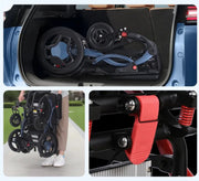 Ultra Light Folding Electric Wheelchair MK9005 Grey by Kiwi Grab