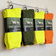 (12 Pairs) High Visible Safety Work Socks Cushioned Socks by dealonline.co.nz