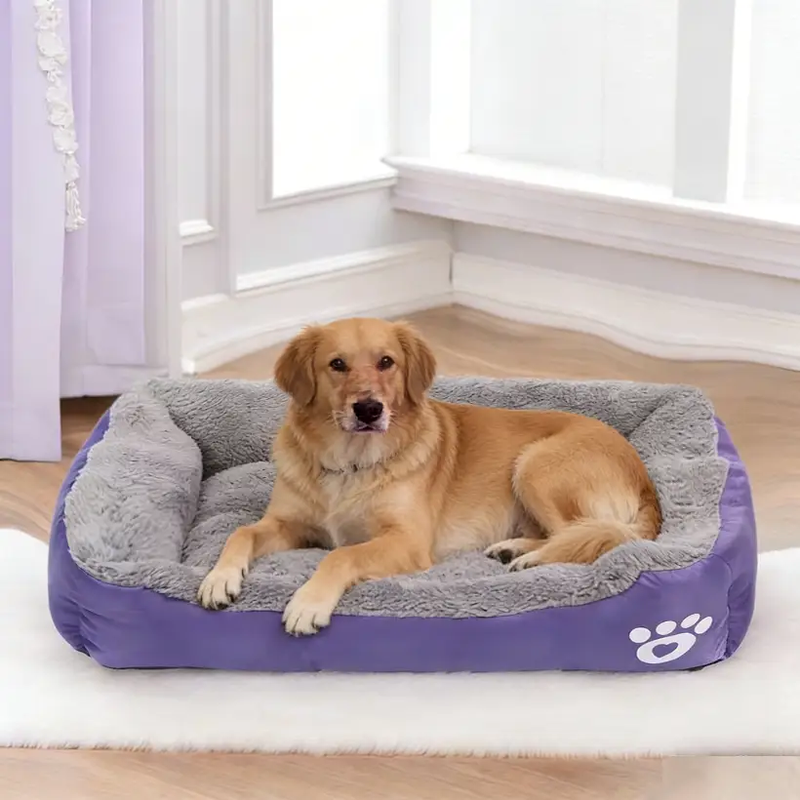 Colourful Calming Dog Bed Warming Washable XXL 95cm by dealonline.co.nz