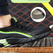 Steel Toe Summer Work Shoes Anti Piercing Lightweight Sneakers Hiking Shoes by dealonline.co.nz