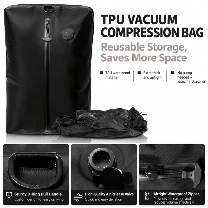 ECOTREK Travel Storage Bags 16L Waterproof Vacuum Compression Storage Bag – Travel & Camping Organiser BQF117015 16L Waterproof Vacuum Compression Storage Bag – Travel & Camping Organiser BQF117015