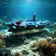 Fish Tank Decoration / Aquarium Ornament, Aircraft Carrier Wreck (SMALL) by dealonline.co.nz