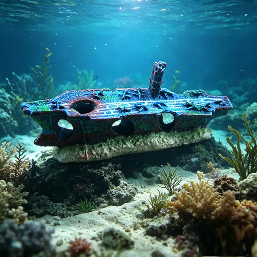 Fish Tank Decoration / Aquarium Ornament, Aircraft Carrier Wreck (SMALL) by dealonline.co.nz
