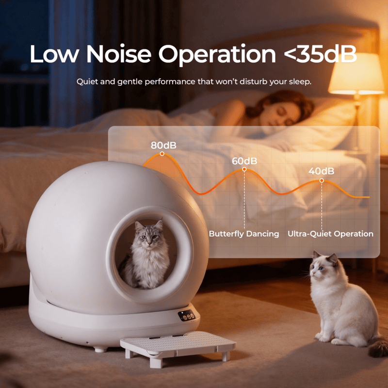 Automatic Self-Cleaning Smart Cat Litter Box by dealonline.co.nz