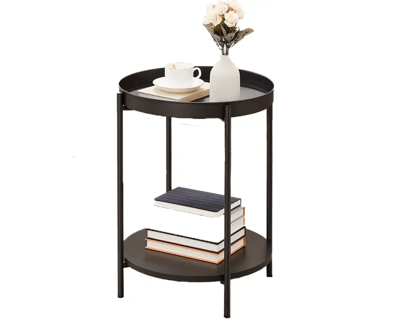 VASAGLE Bed Side Tables End Table Black by The Shopsite