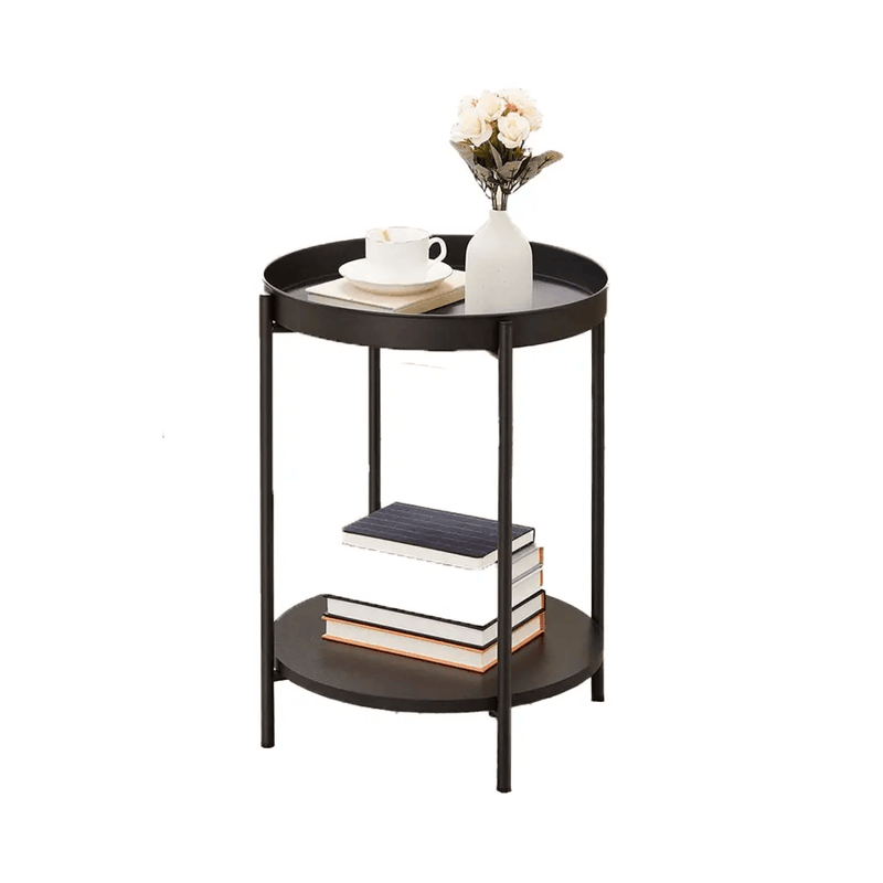 VASAGLE Bed Side Tables End Table Black by The Shopsite