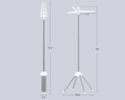 Space Saving Clothes Laundry Drying Rack - White by The Shopsite