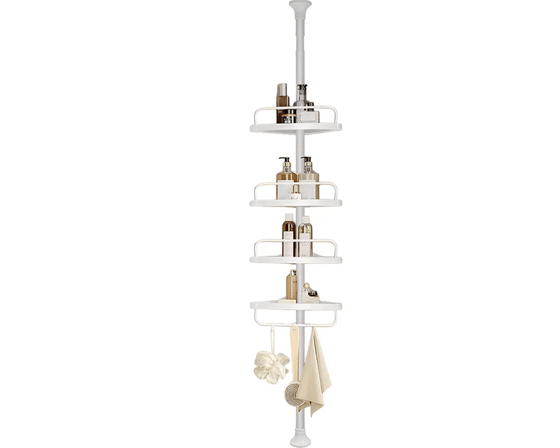 4 Tier Adjustable Shower Corner Shelves by The Shopsite