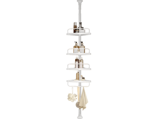 4 Tier Adjustable Shower Corner Shelves by The Shopsite