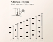 4 Tier Adjustable Shower Corner Shelves by The Shopsite