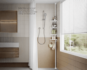 4 Tier Adjustable Shower Corner Shelves by The Shopsite