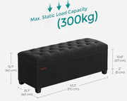The Shopsite Home-living Storage Ottoman Bench Storage Ottoman Bench
