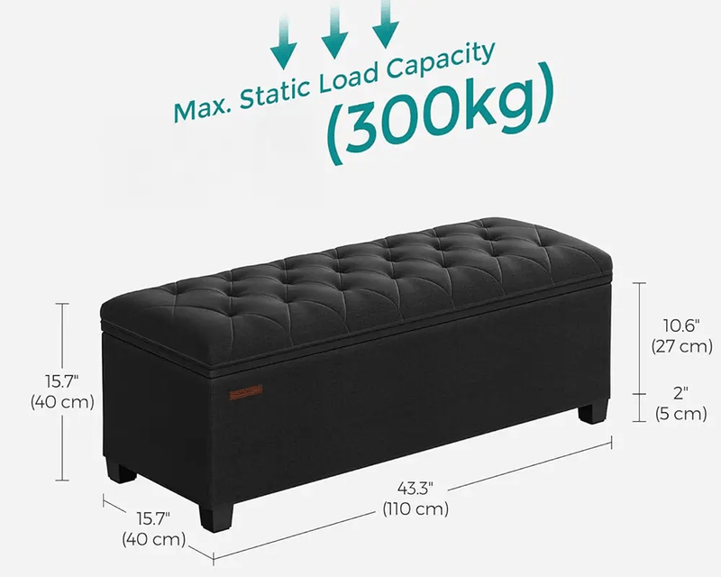 The Shopsite Home-living Storage Ottoman Bench Storage Ottoman Bench