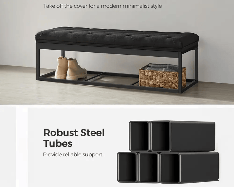 The Shopsite Home-living Storage Ottoman Bench Storage Ottoman Bench