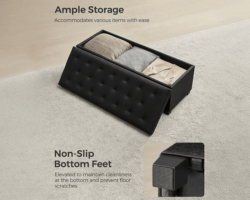 The Shopsite Home-living Storage Ottoman Bench Storage Ottoman Bench