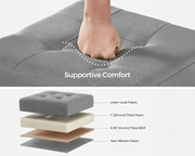 The Shopsite Home-living Storage Ottoman Bench Storage Ottoman Bench