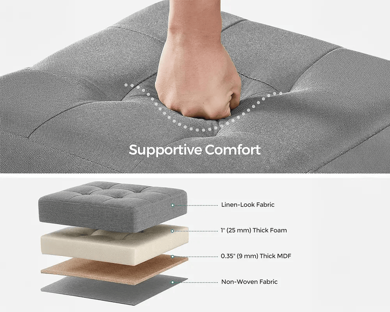 The Shopsite Home-living Storage Ottoman Bench Storage Ottoman Bench