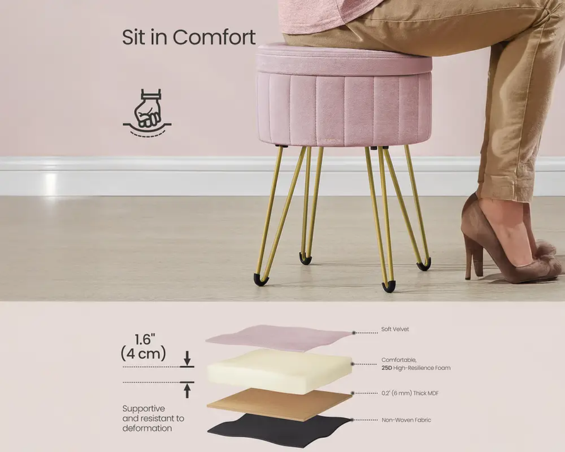 Ottoman Storage Foot Stool by The Shopsite