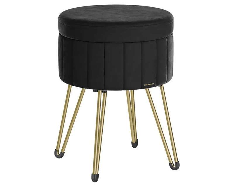 SONGMICS Small Vanity Stool Chair with Storage by The Shopsite